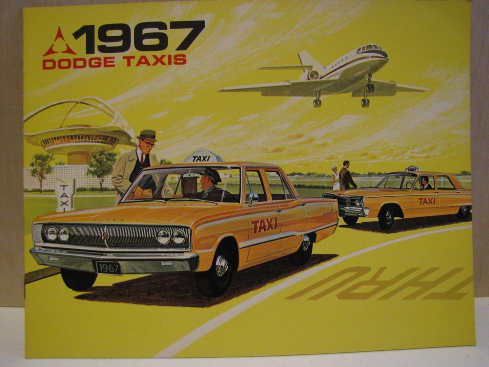 1967 NOS Dodge Coronet Polara Taxi Cab Sales Brochure Taxicab