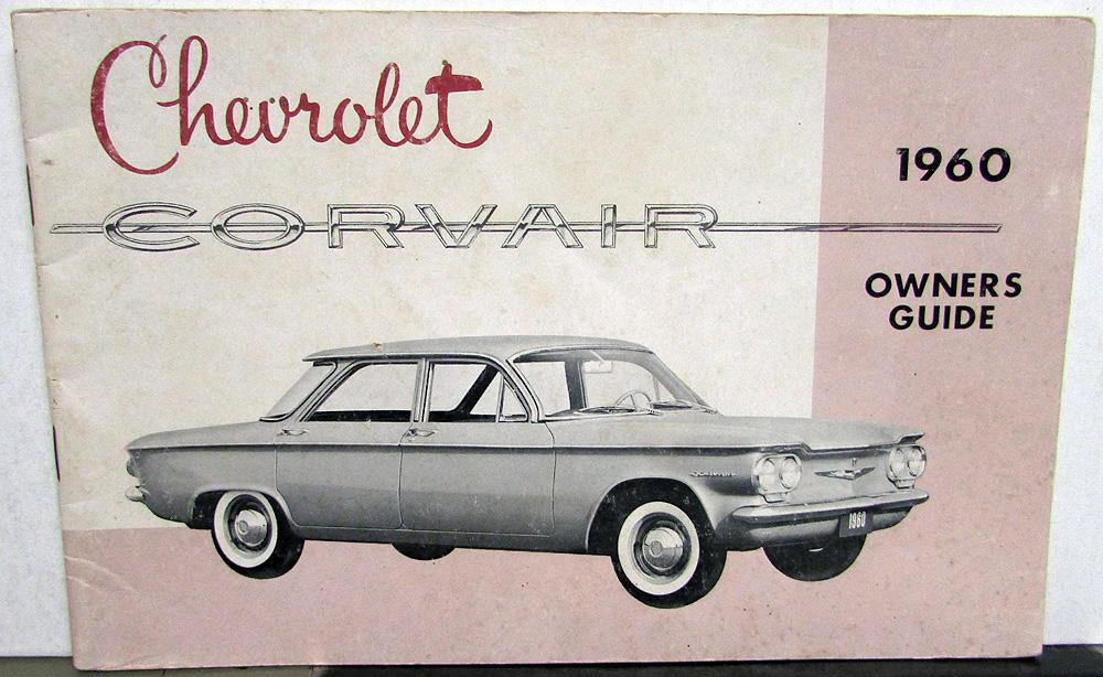 1960 Chevrolet Corvair Owners Operators Manual Original