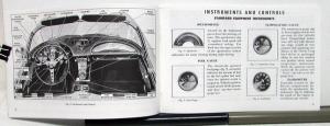1961 Chevrolet Corvette Owners Operators Manual Reproduction