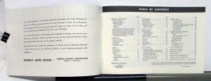 1961 Chevrolet Biscayne Bel Air Impala Owners Operators Manual Reproduction