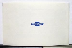 1961 Chevrolet Biscayne Bel Air Impala Owners Operators Manual Reproduction