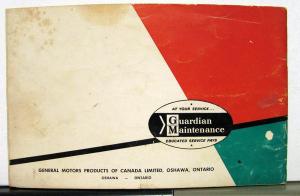1962 Chevrolet Chevy II Owners Operators Manual Original - Canadian
