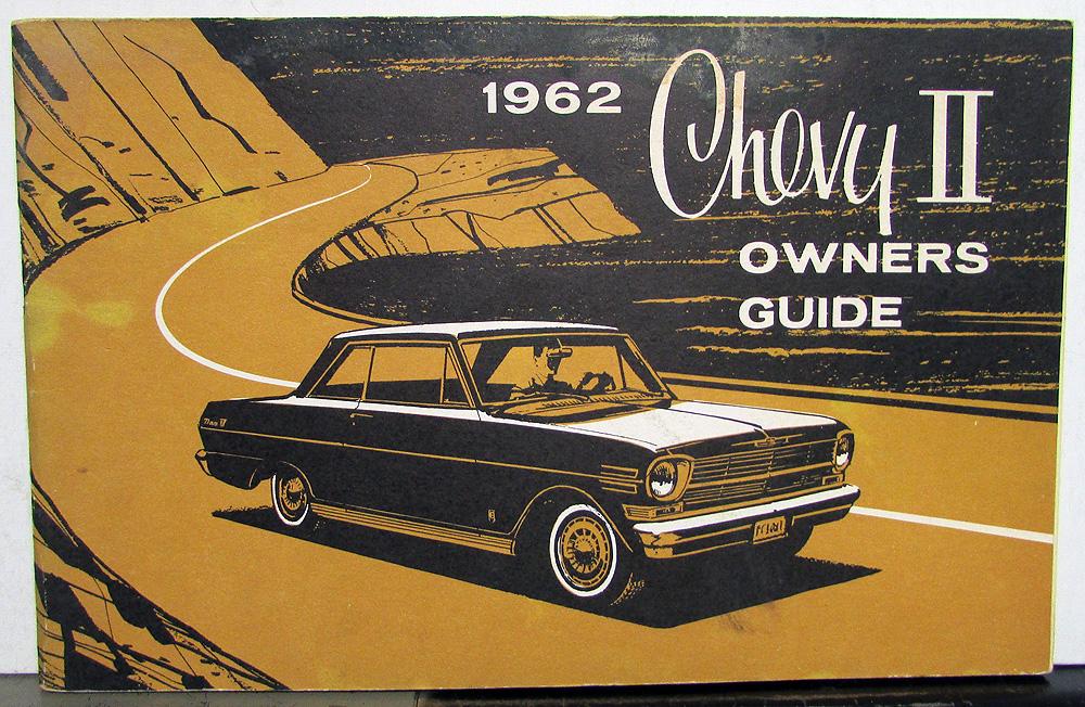1962 Chevrolet Chevy II Owners Manual Original Nova 100 300 Chevy 62