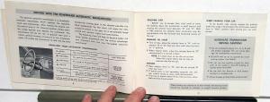 1962 Chevrolet Chevy II Owners Manual Original Nova 100 300 Chevy 62