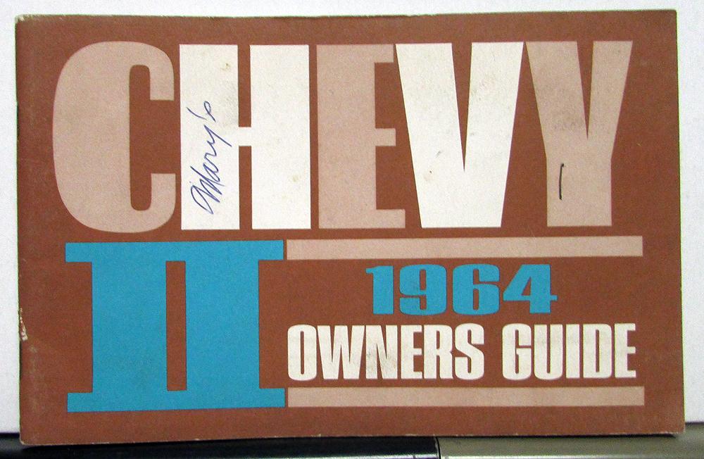 1964 Chevrolet Chevy II Operators Owners Manual Original