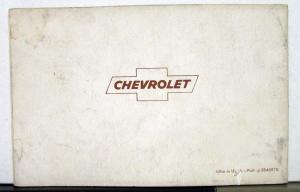 1964 Chevrolet Chevy II Operators Owners Manual Original