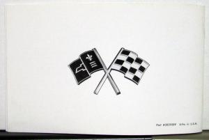 1965 Chevrolet Corvette Owners Operators Manual Reproduction