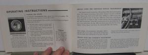 1967 Chevrolet Chevelle Operators Owners Manual Original