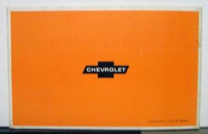 1967 Chevrolet Corvair Operators Owners Manual Original