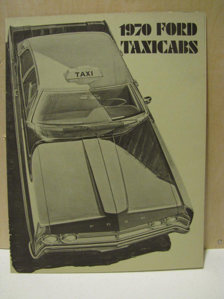 1970 70 NOS FORD TAXI CAB CUSTOM 500 SALES BROCHURE TAXICAB