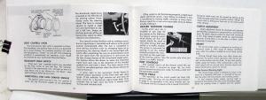 1968 Chevrolet Corvair Owners Operators Manual Reproduction