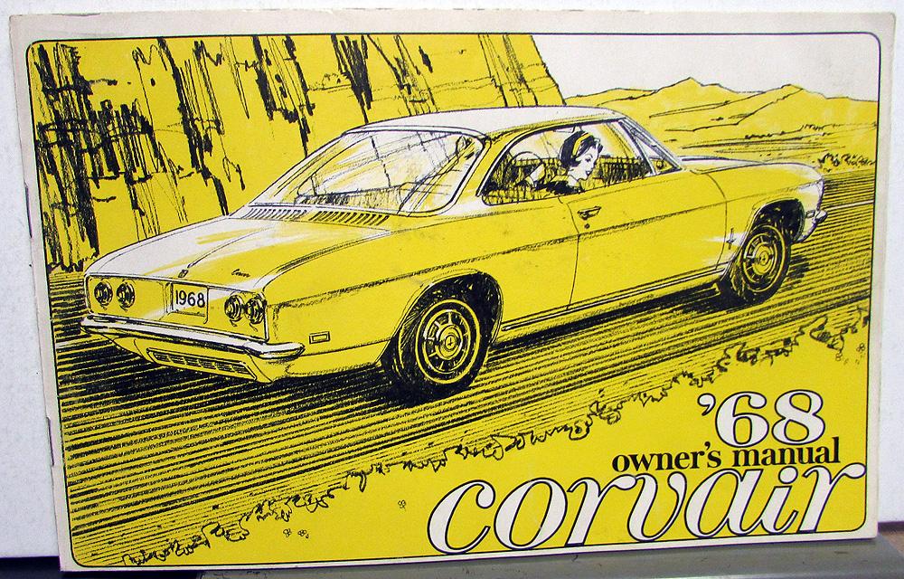 1968 Chevrolet Corvair Owners Operators Manual Original