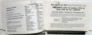 1969 Chevrolet Camaro Chevelle Chevy Nova Owners Operators Manual Original