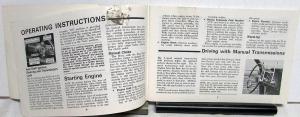 1969 Chevrolet Camaro Chevelle Chevy Nova Owners Operators Manual Original