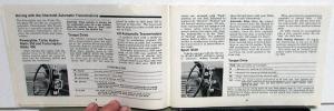 1969 Chevrolet Camaro Chevelle Chevy Nova Owners Operators Manual Original