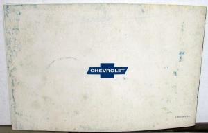 1969 Chevrolet Camaro Chevelle Chevy Nova Owners Operators Manual Original