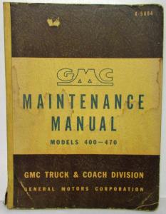 1950 GMC Trucks Models 400-470 Service Shop Repair Maintenance Manual