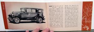 1947 Plymouth Dealer Sales Brochure History Of Achievements 1928-46 Original