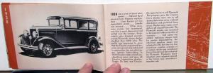 1947 Plymouth Dealer Sales Brochure History Of Achievements 1928-46 Original