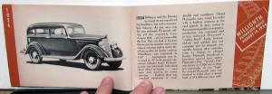 1947 Plymouth Dealer Sales Brochure History Of Achievements 1928-46 Original