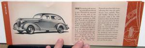 1947 Plymouth Dealer Sales Brochure History Of Achievements 1928-46 Original