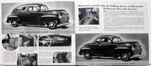 1941 Plymouth Dealer Sales Brochure B&W Sedan Coupe Deluxe Wagon Original