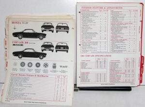 1968 Chevrolet Finger-Tip Facts Dealer Album Features Specs Corvette Camaro SS