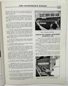 1962 GMC Truck Models 5500-8100 Service Shop Maintenance Manual Supplement