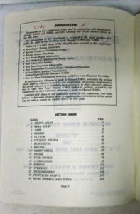 1963 GMC Truck Models 5500-7100 Service Shop Maintenance Manual Supplement