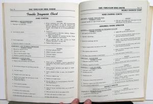 1964 GMC Trucks Toro-Flow Diesel Engine Service Shop Repair Maintenance Manual