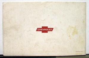 1970 Chevrolet Station Wagon Owners Operators Manual Original