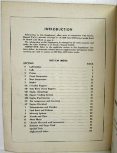 1968 GMC Truck Series 4000-6500 Service Shop Repair Manual Supplement