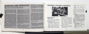 1971 Chevrolet Impala Caprice Bel Air Biscayne Owners Operators Manual Original
