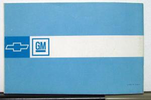 1971 Chevrolet Impala Caprice Bel Air Biscayne Owners Operators Manual Original