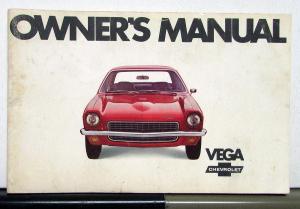 1971 Chevrolet Vega Owners Operators Manual Original