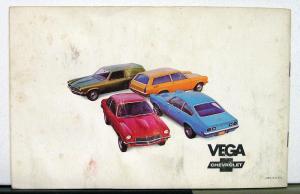 1971 Chevrolet Vega Owners Operators Manual Original