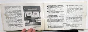 1969 Chevrolet Truck Owners Manual Care & Operation C/K Series 10-30 Pickup Orig