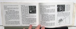 1969 Chevrolet Truck Owners Manual Care & Operation C/K Series 10-30 Pickup Orig