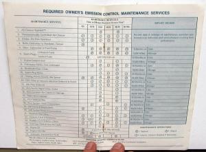 1972 Chevrolet Biscayne Bel Air Impala Caprice Emission Control Systems Booklet