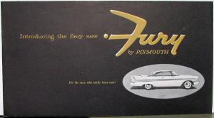 1957 Plymouth Fury Sales Brochure V-800 2 X 4 Carbs Perf Luxury Original