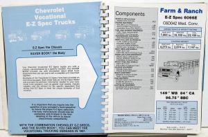 1981 Chevrolet Truck Dealer Silver Book Special Bodies & Equipment Pickup HD Van