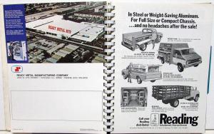 1981 Chevrolet Truck Dealer Silver Book Special Bodies & Equipment Pickup HD Van