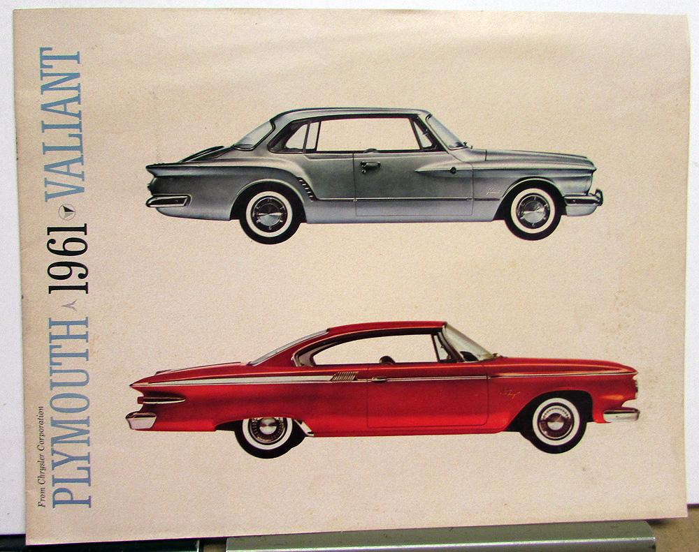 1961 Plymouth Fury Valiant Belvedere Savoy Suburban Color Sales Brochure Orig