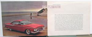 1961 Plymouth Fury Valiant Belvedere Savoy Suburban Color Sales Brochure Orig