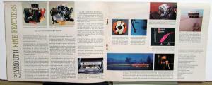 1961 Plymouth Fury Valiant Belvedere Savoy Suburban Color Sales Brochure Orig