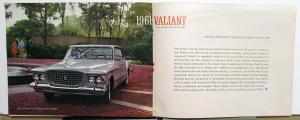1961 Plymouth Fury Valiant Belvedere Savoy Suburban Color Sales Brochure Orig