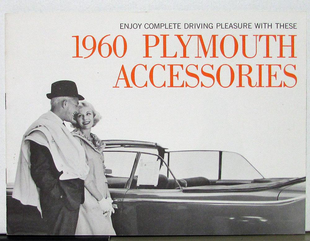 1960 Plymouth Accessories Fury Belvedere Savoy Suburban Sales Brochure Original