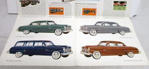 1954 Plymouth Belvedere Plaza Savoy Color XL Sales Folder Original Brochure
