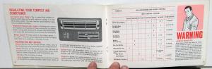 1966 Pontiac GTO Tempest LeMans Catalina Bonneville Owners Manual Original