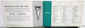 Original 1961 Pontiac Catalina Ventura Star Chief Bonneville Owners Manual